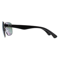 Ray-Ban Sunglasses 3533 002/9A Black & Transparent Green Polarized