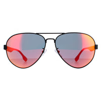 BMW Motorsport Sunglasses BS0001 02C Black Blue Mirrored