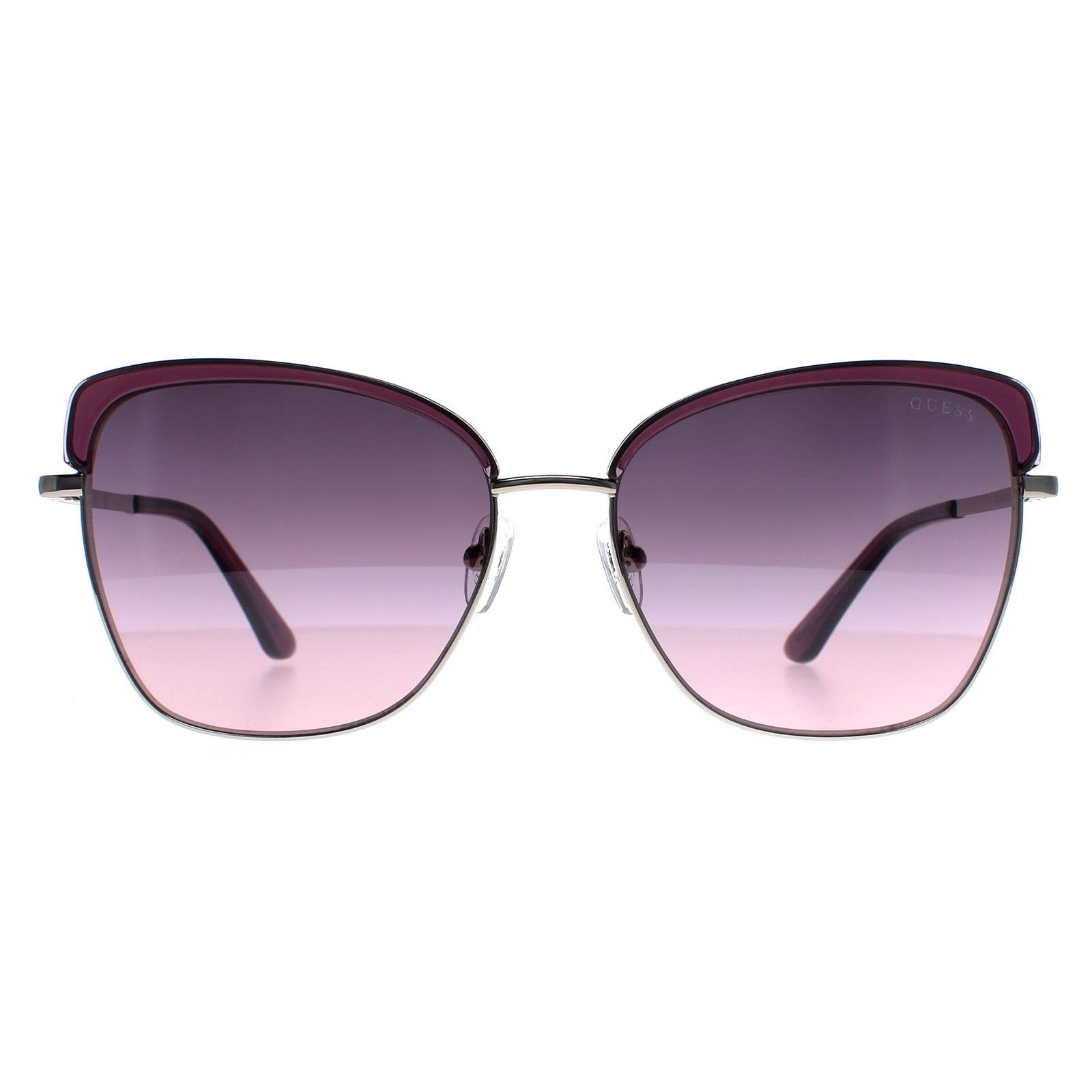 Guess Sunglasses GU7738 83U Violet Bordeaux Mirror – Discounted