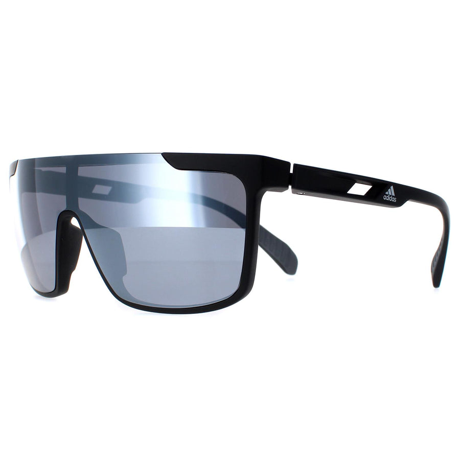 Adidas Sunglasses SP0020 02C Matte Black Contrast Mirror Silver