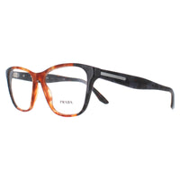 Prada Glasses Frames PR04TV U6L101 Havana Grey Camo Women