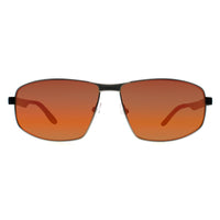 BMW Sunglasses BS0038 17U Shiny Palladium Red Mirror