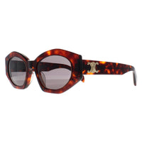 Celine Sunglasses Triomphe CL40238U 52A Dark Havana Smoke Grey