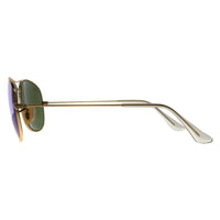 Ray-Ban Sunglasses Cockpit 3362 112/17 Matt Gold Blue Mirror