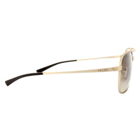 Police Sunglasses S8952 Rival 1 648X Polished Gold Brown Gradient