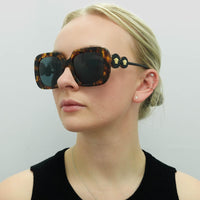 Versace Sunglasses VE4434 511987 Light Havana Dark Grey