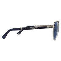 Police Sunglasses SPL891 Origins 4 579B Shiny Palladium Smoke Blue Mirror