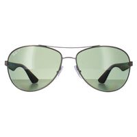 Ray-Ban Sunglasses 3526 029/9A Gunmetal & Black Green Polarized