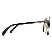 Salvatore Ferragamo Sunglasses SF207S 733 Light Gold Black Grey Gradient