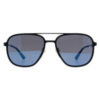 Police Sunglasses SPLL78 Champ Lite 1 302B Rose Gold and Matte Black Smoke Mirror Blue