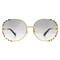 Gucci Sunglasses GG0595S 002 Gold with Red and Black Grey Gradient