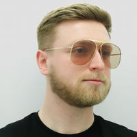 Tom Ford Sunglasses Connor FT0557 28Y Shiny Rose Gold Light Brown