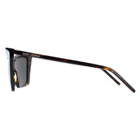 Saint Laurent Sunglasses SL 372 003 Shiny Dark Havana Solid Grey