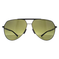 Porsche Design Sunglasses P8931 A Black Green Silver Mirror Polarized