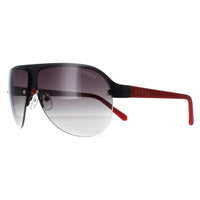 Guess Sunglasses GF0148 02B Black and Red Smoke Gradient