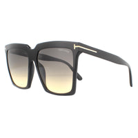 Tom Ford Sunglasses Sabrina 02 FT0764 01B Shiny Black Grey Smoke Gradient