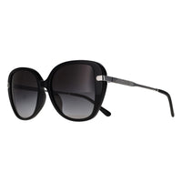 Michael Kors Sunglasses MK2185BU Flatiron 30058G Shiny Black Dark Grey Gradient