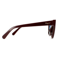 Salvatore Ferragamo Sunglasses SF997S 604 Burgundy Blue Gradient