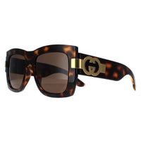 Gucci Sunglasses GG1688S 002 Dark Havana with Gold Brown