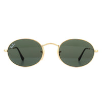 Ray-Ban Sunglasses Oval 3547N 001 Gold Green G-15