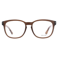 Police Glasses Frames Blackbird 4 VPL392 6W8M Brown Men