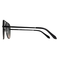 Quay Sunglasses High Key Extra Large 79939 Shiny Black Black to Pink Gradient