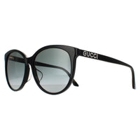 Gucci Sunglasses GG0729SA 001 Shiny Black Grey Gradient