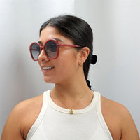 Chloe Sunglasses CH0003S 003 Dark Orange Grey Gradient