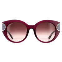 Salvatore Ferragamo Sunglasses SF840SA 500 Violet Brown Wine Gradient