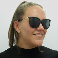 Ralph by Ralph Lauren Sunglasses RA5248 500181 Shiny Black Dark Grey Polarized