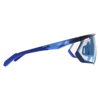 Adidas Sunglasses SP0001 91V Frosted Dark Blue Vario Azure Mirror Blue