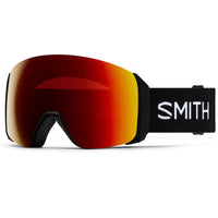 Smith Ski Goggles 4D Mag XL 0JX 6K Black ChromaPop Sun Red Mirror & CP Storm Yellow Flash