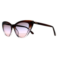 Guess Sunglasses GF6147 92B Brown Purple Fade Gradient Smoke