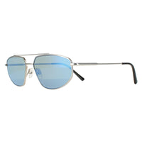 Serengeti Sunglasses Marlon SS539002 Shiny Silver Mineral Polarized 555nm Blue