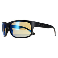 Serengeti Sunglasses Pistoia 8298 Matte Black Mineral Polarized 555nm Blue