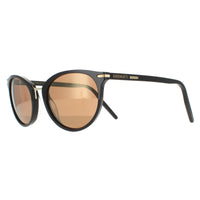 Serengeti Sunglasses Elyna 8846 Shiny Black Mineral Polarized Drivers Gold