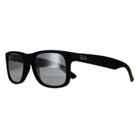 Ray-Ban Sunglasses Justin 4165 622/6G Rubber Black Grey Mirror