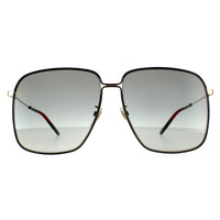 Gucci Sunglasses GG0394S 001 Black and Gold Grey Gradient