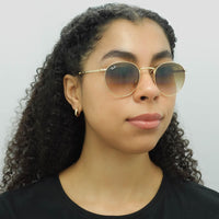 Ray-Ban Sunglasses RB3637 New Round 001/51 Gold Brown Gradient