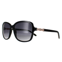Guess Sunglasses GF0393 01B Shiny Black Smoke Gradient