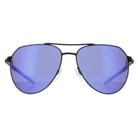 Nike Sunglasses Club Nine M DQ0924 012 Satin Black Blue Ultraviolet