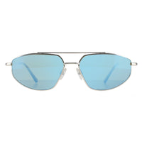 Serengeti Sunglasses Marlon SS539002 Shiny Silver Mineral Polarized 555nm Blue
