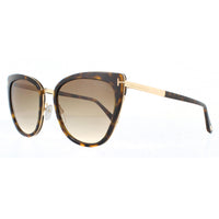 Tom Ford Sunglasses Simona FT0717 52F Shiny Dark Havana Brown Gradient