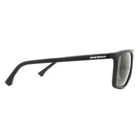 Emporio Armani Sunglasses EA4058 56539A Rubber Black Green Polarised