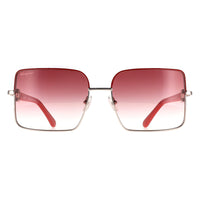 Salvatore Ferragamo Sunglasses SF302SL 049 Silver Red Red Gradient