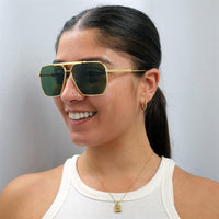 Bottega Veneta Sunglasses BV1012S 004 Gold Green