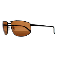 Serengeti Sunglasses Modugno 8406 Satin Black Polarized Drivers Brown