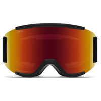 Smith Ski Goggles Squad 2QJ 6K Black ChromaPop Sun Red Mirror & Yellow