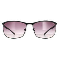 Police Sunglasses S8647 0531 Total Semi Matte Black Smoke Gradient