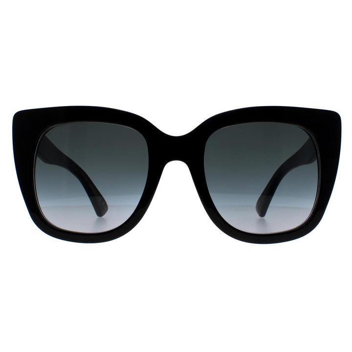 Gucci GG0163S Sunglasses Black Grey Gradient